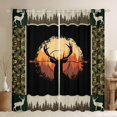 thumbnail image 1 of Manfei Cartoon Deer Print Curtains Pack of 2 (42x84 Each) for Teen, Rustic Farmhouse Curtains Blackout, Hunting Wildlife Bedroom Curtains, Curtains and Drapes Bedroom Decor, 1 of 6