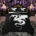 thumbnail image 1 of Manfei Cartoon Dragon Bedding Comforter Set,Magic Animal Twin Comforter Sets,White Black Bedding Set For Teens Boys,Breathable Home Decor Reversible,2pcs, 1 of 8