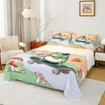 thumbnail image 1 of Manfei Cartoon Frog Mushroom Bed Sheets,Music Instruments Guitar King Sheets,Red Fruit Sheet Set For Girl Boys,Ultra Soft Home Decor,4 Pieces, 1 of 7