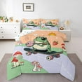 thumbnail image 1 of Manfei Cartoon Frog Mushroom Bedding Comforter Set,Music Instruments Guitar Twin Comforter Sets,Red Fruit Bedding Set For Girl Boys,Ultra Soft Home Decor Reversible,2 Pieces, 1 of 8