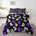 thumbnail image 1 of Manfei Cartoon Funny Ghost Bedding Comforter Set, Horror Gothic Halloween Twin Comforter Sets, Teens Boys Girls Kids Reversible Bedding Set, Super Cozy Room Decor, 2-Piece, 1 of 8
