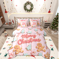 thumbnail image 1 of Manfei Cartoon Gingerbread Man 7-Piece Twin Bedding Sets,Kawaii Xmas Tree Candy Cane Bedding Comforter Set,Merry Christmas Sheet Sets For Girl Kids,Breathable Home Decor Reversible, 1 of 8