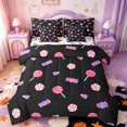 thumbnail image 1 of Manfei Cartoon Halloween 7-Piece King Bedding,Thanksgiving Pattern King Bed in a Bag,Halloween Reversible, 1 of 7