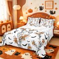 thumbnail image 1 of Manfei Cartoon Halloween King Sheets,Magic Ghost Bedding,4-Piece,1 Flat Sheet,1 Fitted Sheet and 2 Pillowcases, 1 of 6