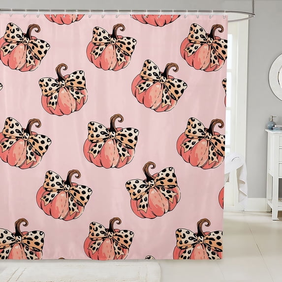 Manfei Cartoon Halloween Shower Curtain 72Wx84L,Spooky Spider Web Pattern Bathroom Shower Curtain