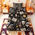 thumbnail image 1 of Manfei Cartoon Halloween Twin Fitted Sheet,Cute Fall Pumpkin Pattern Bedding,2-Piece,1 Fitted Sheet and 1 Pillowcase, 1 of 6