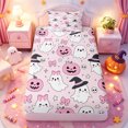 thumbnail image 1 of Manfei Cartoon Halloween Twin Fitted Sheet,Fall Thanksgiving Print Bedding,2 Pieces,1 Fitted Sheet and 1 Pillowcase, 1 of 6