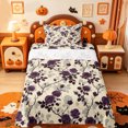 thumbnail image 1 of Manfei Cartoon Halloween Twin Sheets,Fall Maple Leaf Pattern Bedding,3 Pieces,1 Flat Sheet,1 Fitted Sheet and 1 Pillowcase, 1 of 6
