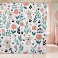 thumbnail image 1 of Manfei Cartoon Koala Shower Curtain 72Wx72L,Spring Garden Bathroom Curtain, 1 of 6