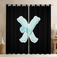 thumbnail image 1 of Manfei Cartoon Monogrammed X Curtains Pack of 2 (42x84 Each), Kawaii Ribbon Bow-tie Curtains Blackout, Teen Boy Girl Kid Bedroom Curtains, Curtains Blackout Bedroom Decor, 1 of 6