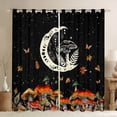 thumbnail image 1 of Manfei Cartoon Mushroom Black Out Curtains,Rustic Fungus Plant Curtains Pack of 2 (42x63 Each),bohemian Exotic Style Bedroom Curtains For Girls Teens,Microfiber Bedroom Decor, 1 of 6