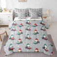 thumbnail image 1 of Manfei Cartoon Penguin Twin Bedding Sets 7-Piece,Christmas Snowmobile Bedding Comforter Set,Happy New Year Sheet Sets For Child,Super Cozy Room Decor Reversible, 1 of 8