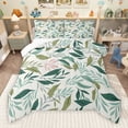 thumbnail image 1 of Manfei Cartoon Plant Leaf Full Size Comforter Sets, Green Branches Botanical Bedding Comforter Set, Teens Kids Adult Reversible Bedding Sets, Luxury Bedroom Decor, 3 Pieces, 1 of 9
