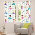 thumbnail image 1 of Manfei Cartoon Princess Girls Curtains Pack of 2 (42x84 Each),Cute Magical Castle Curtains Blackout,Cartoon Girly Rainbow Bedroom Curtains For Kids,Super Cozy Room Decor, 1 of 6