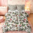 thumbnail image 1 of Manfei Cartoon Raccoon Animals 7-Piece Twin Bedding,Christmas Santa Hat Bedding Comforter Set,Gray Green,Christmas Reversible, 1 of 6