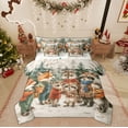 thumbnail image 1 of Manfei Cartoon Raccoon Twin Bedding Sets 7-Piece for Teens, Vintage Fairy Tale Animal Bedding Comforter Set, Western Christmas Reversible Sheet Sets, Luxury Bedroom Decor, 1 of 7