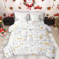 thumbnail image 1 of Manfei Cartoon Royal Nutcracker 7-Piece Twin Bedding Sets for Kids, Christmas Santa Claus Bedding Comforter Set, Winter Xmas Tree Reversible Sheet Sets, Luxury Bedroom Decor, 1 of 8