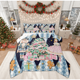 thumbnail image 1 of Manfei Cartoon Royal Princess Queen Comforter Set, Blue Nutcracker Guard Bedding Sets, Merry Christmas Reversible Bedding Comforter Set, Microfiber Bedroom Decor, 3 Pieces, 1 of 9