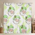 thumbnail image 1 of Manfei Cartoon Santa Claus Black Out Curtains for Girls, Merry Xmas Christmas Curtains Pack of 2 (42x63 Each), Green Geometric Bedroom Curtains, Luxurious Room Decor, 1 of 6