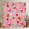 thumbnail image 1 of Manfei Cartoon Santa Claus Blackout Curtains Set of 2 (52x84 Each),Kawaii Gingerbread Man Window Curtains,Merry Christmas Curtains and Drapes For Girls,Luxury Bedroom Decor, 1 of 6