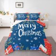 thumbnail image 1 of Manfei Cartoon Snowflake Tree Full Size Comforter Sets, Happy New Year Bedding Comforter Set, Christmas Gift Reversible Bedding Sets, Microfiber Bedroom Decor, 3 Pieces, 1 of 8