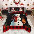 thumbnail image 1 of Manfei Cartoon Snowman Full Size Comforter Sets 3-Piece for Kids, Merry Christmas Bedding Comforter Set, Happy New Year Bedding Sets, Ultra Soft Home Decor, 1 of 8
