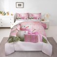 thumbnail image 1 of Manfei Cartoon Snowman Full Size Comforter Sets for Child, Santa Claus Gift Bedding Comforter Set, Christmas Snowflake Print Reversible Bedding Sets, Luxury Bedroom Decor, 3 Pieces, 1 of 8