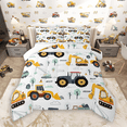 thumbnail image 1 of Manfei Cartoon Truck Tractor Bedding Comforter Set 2pcs, Kids Construction Vehicle Twin Comforter Sets, Green Tree Bedding Set, Ultra Soft Home Decor, 1 of 8