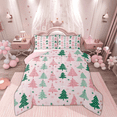 thumbnail image 1 of Manfei Cartoon Xmas Tree Queen Comforter Set, Merry Christmas Bedding Sets, Princess Fairy Tale Reversible Bedding Comforter Set, Ultra Soft Home Decor, 3pcs, 1 of 8