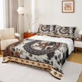 thumbnail image 1 of Manfei Cattle Hide Pattern Queen Sheet Sets,Country Farmhouse Flat Sheet,Rustic Horseshoe Texas Stars Queen Fitted Sheet For Men Women,Ultra Soft Home Decor,4pcs, 1 of 7