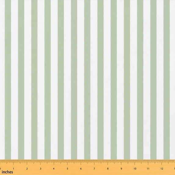 Text Tile Material Manfei Celadon Line Fabric by the Yard 3 Yards, White Pinstripe Room ...