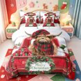 thumbnail image 1 of Manfei Charming Highland Cow 7-Piece Twin Bedding,Happy Christmas Bedding Comforter Set,Xmas Reversible, 1 of 7