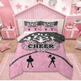 thumbnail image 1 of Manfei Cheerleading Bedding Comforter Set,Cheeleader Gifts Twin Comforter Sets,Preppy Dancer Bedding Set,Lightweight Room Decor Reversible,2-Piece, 1 of 8