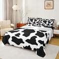 thumbnail image 1 of Manfei Cheetah Cow Print Full Size Sheets, Modern Fashion Bed Sheets, Teens Kids Adult Sheet Sets, Microfiber Bedroom Decor, 4-Piece, 1 of 6