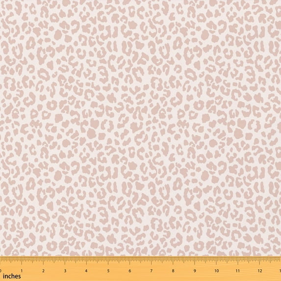 Manfei Cheetah Fabric by the Yard 1 Yard, Animal Print Home Decor Fabric by the Yard, Black