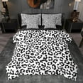 thumbnail image 1 of Homewish Cheetah Leopard Print Bedding Comforter Set 7pcs, Chic Abstract Ombre Queen Bedding Sets, Modern Fashion Style Reversible Queen Sheet Sets, Luxury Bedroom Decor, 1 of 7