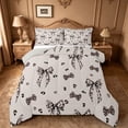thumbnail image 1 of Manfei Cheetah Print Bow Full Size Comforter Sets For Girl,Chic Leopard Pattern Bedding Sets For Kids,Light Gray Reversible,3-Piece, 1 of 7