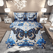 Damask Bedding Sets in Black Blue Red and More Home Comforts