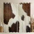 thumbnail image 1 of Manfei Chic Cow Print Black Out Curtains for Adult, Rustic Farmhouse Curtains Pack of 2 (42x63 Each), Simple Fashion Style Bedroom Curtains, Window Curtains Room Decor, 1 of 6