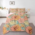 thumbnail image 1 of Manfei Chic Flower 3 Pieces Queen Comforter Set for Adults Female Men,Spring Garden Ultra Soft Bedding Sets,Exotic Style Bedding Comforter Set Breathable,Ultra Soft Home Decor,Reversible, 1 of 8