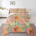 thumbnail image 1 of Manfei Chic Flower Full Size Comforter Sets 3-Piece for Adults Female Men,Spring Garden Bedding Comforter Set,Exotic Style Lightweight Bedding Sets,Ultra Soft Home Decor,Reversible, 1 of 8