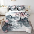 thumbnail image 1 of Manfei Chic Flowers Sakura Twin Bedding Sets 7-Piece for Teens Adults,Cherry Blossoms Bedding Comforter Set Microfiber,Japanese Style Breathable Sheet Sets,Super Cozy Room Decor,Reversible, 1 of 8