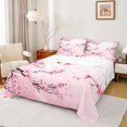 thumbnail image 1 of Manfei Chic Flowers Sakura Twin Sheet Sets 3pcs for Teens Adults,Cherry Blossoms Twin Fitted Sheet Microfiber,Japanese Style Breathable Flat Sheet,Super Cozy Room Decor, 1 of 7