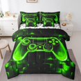 thumbnail image 1 of Manfei Chic Game Console Bedding King Size, Modern Video Game Bedding Sets King Size, Teenager Boys Girls Reversible Comforter Sets with Sheets, Breathable Bedroom Decoration, 7pcs, 1 of 6