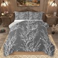 thumbnail image 1 of Homewish Chic Grey Branches Bedding Comforter Set, Jungle Plant Botanical Twin Comforter Sets, Teens Adult Men Female Reversible Bedding Set, Lightweight Room Decor, 2 Pieces, 1 of 8