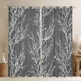 thumbnail image 1 of Homewish Chic Grey Branches Black Out Curtains, Jungle Plant Botanical Curtains Pack of 2 (42x63 Each), Teens Adult Men Female Bedroom Curtains, Window Curtains Room Decor, 1 of 6