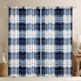 thumbnail image 1 of Manfei Chic Modern Plaid Black Out Curtains, Retro Buffalo Checkered Curtains Pack of 2 (42x63 Each), Teens Kid Adult Female Man Bedroom Curtains, Window Curtains Room Decor, 1 of 6