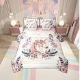 thumbnail image 1 of Manfei Chic Unicorn 7-Piece Twin Bedding SetsNcolorful Flower Bedding Comforter Set,Rustuc Floral Sheet Sets For Child,Breathable Home Decor Reversible, 1 of 8