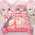 thumbnail image 1 of Manfei Child Teens Cute Animal Corgi Bedding Comforter Set 7-Piece,Cherry Blossoms King Bedding Sets,Flower Dog Ultra Soft Bed Sheets,Super Cozy Room Decor,Reversible, 1 of 8