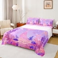 thumbnail image 1 of Manfei Child Teens Kawaii Mermaid Princess Twin Sheet Sets 3pcs,Cartoon Animal Twin Fitted Sheet Microfiber,Dreamy Gradient Breathable Flat Sheet,Microfiber Bedroom Decor, 1 of 7